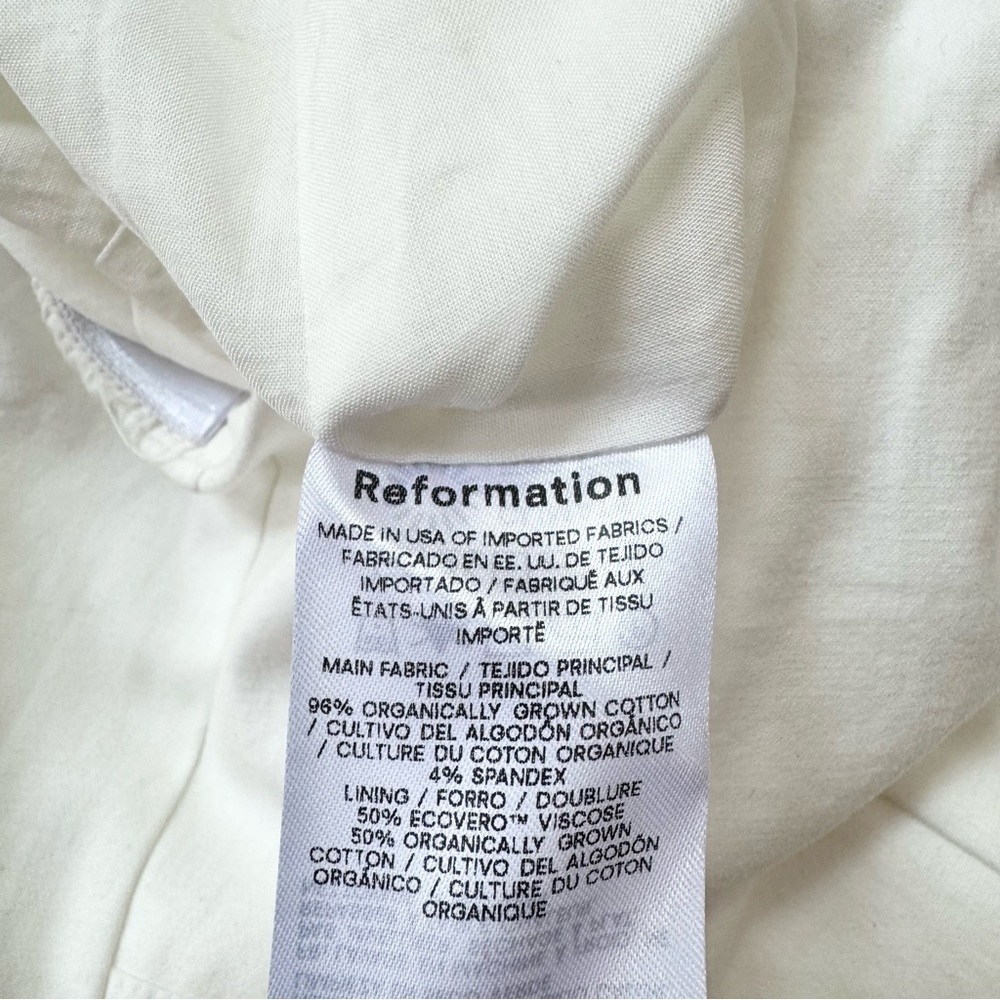 NWT Reformation Kynzie Dress Midi Strapless White 6 - Picture 12 of 15